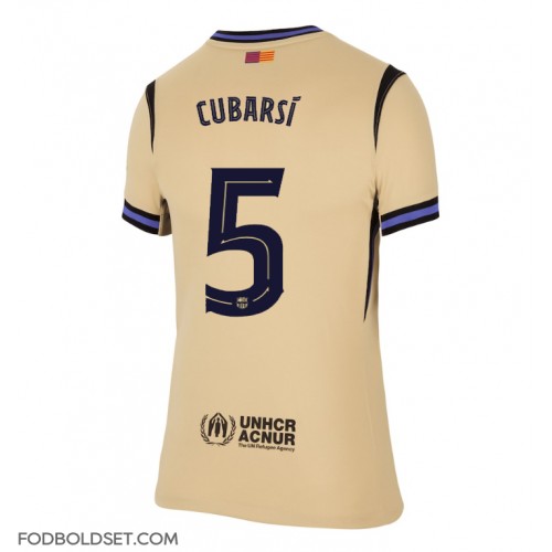 Barcelona Pau Cubarsi #5 Udebanetrøje Dame 2025-26 Kortærmet